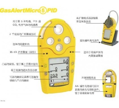 加拿大BWGAMIC-5系列多功能气体检测仪
