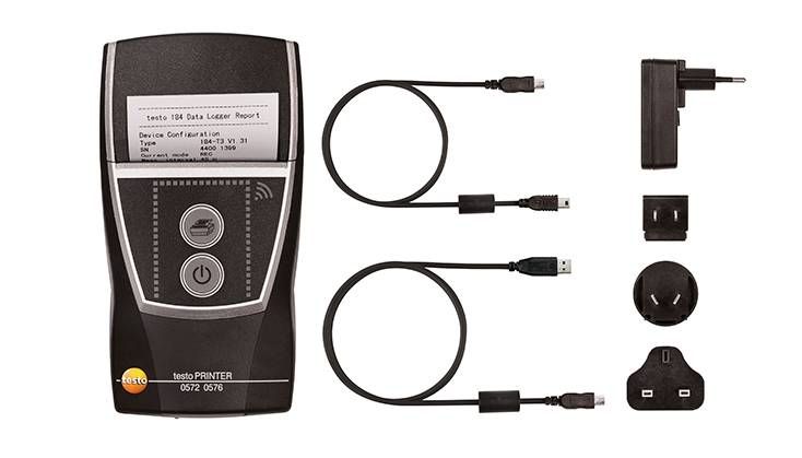 德图 TESTO 数据记录仪的移动式打印机 - 通过USB电缆和NFC技术进行无线连接