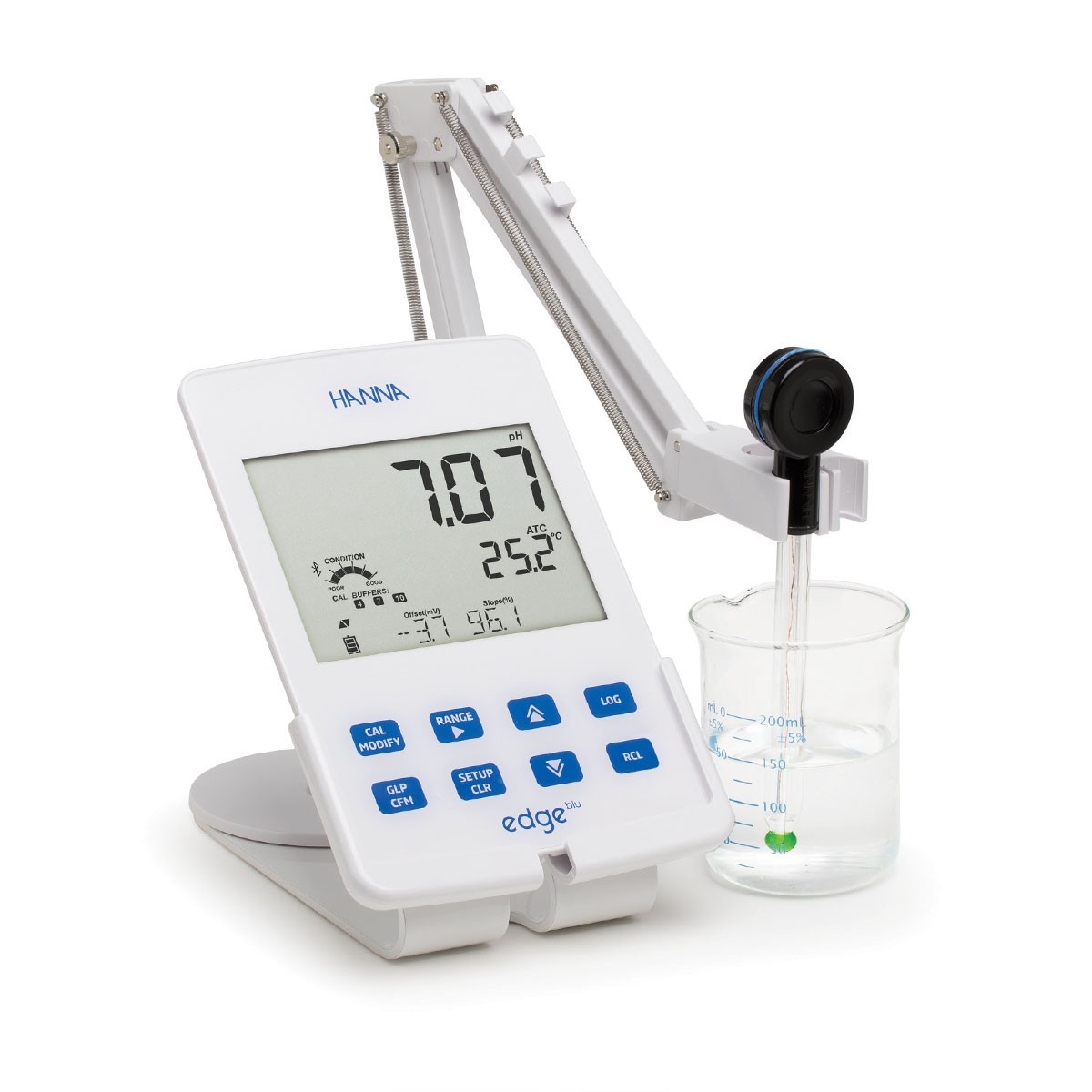 HI2202 具有蓝牙系统 酸度pH-温度°C测定仪